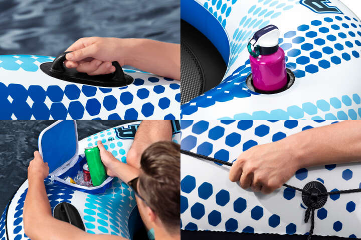 Bestway Schwimmring Rapid Rider Ultra mit Getränkehalter